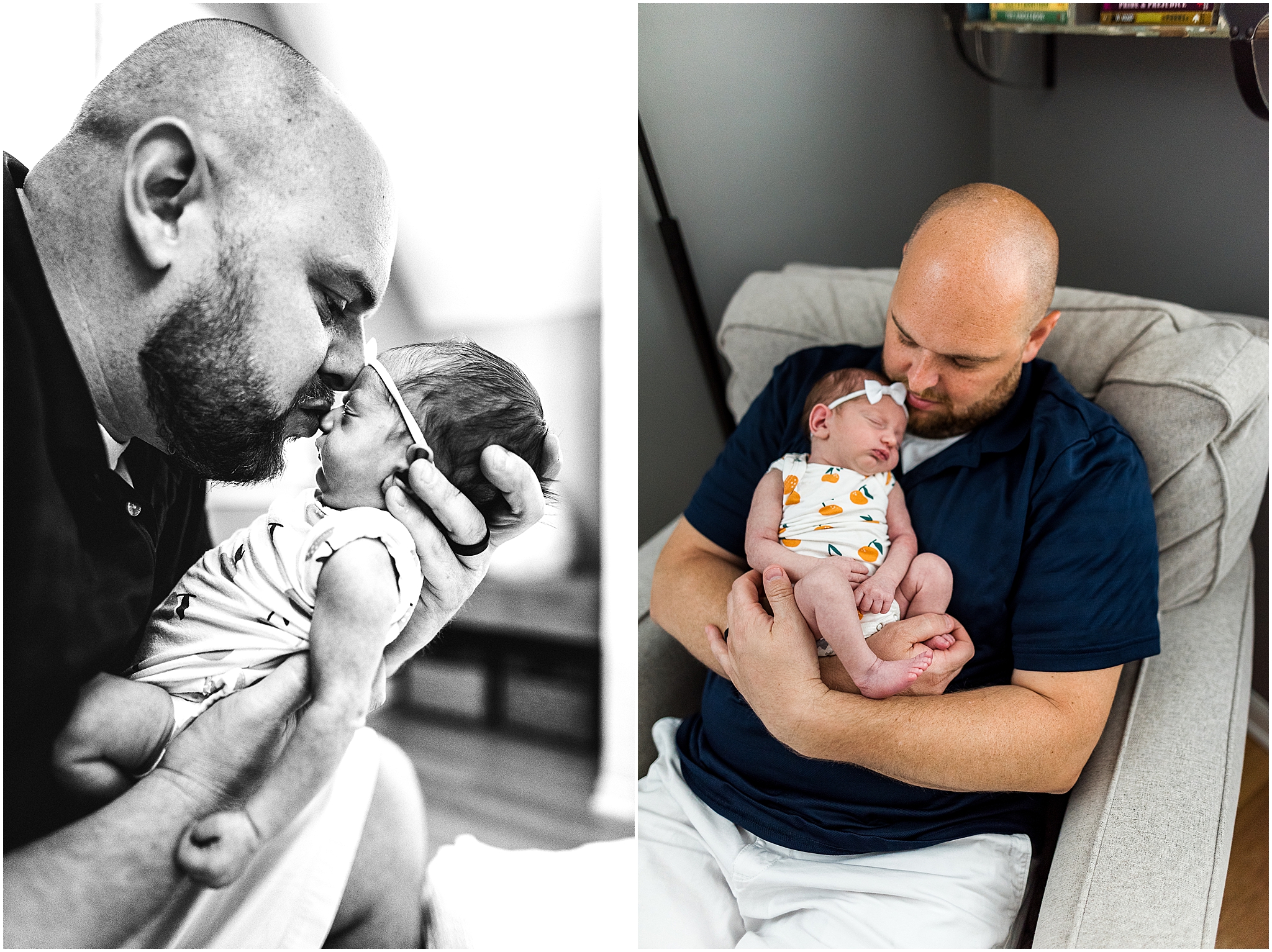 father daughter newborn photography cleveland