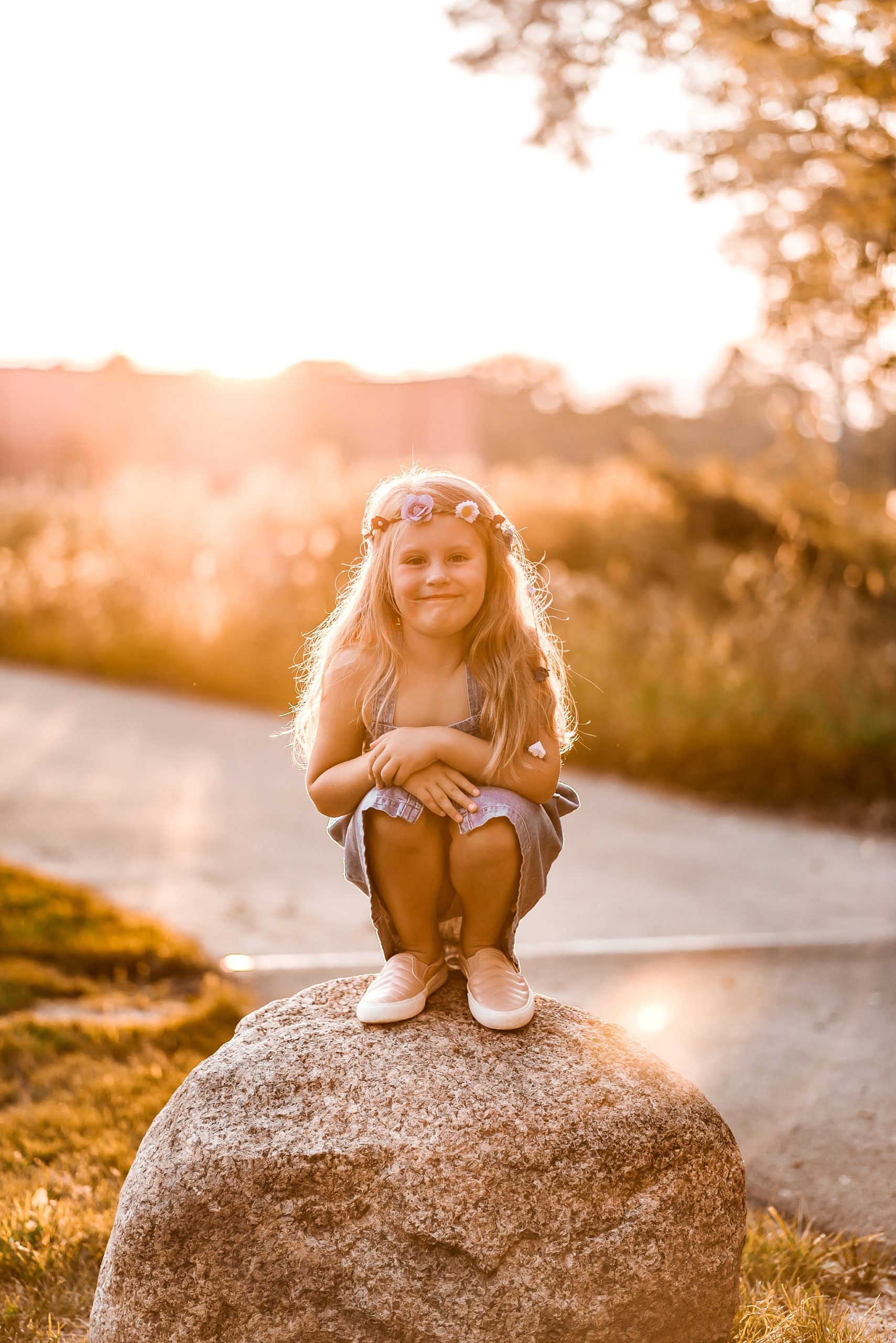 photography of girl during goldenhour